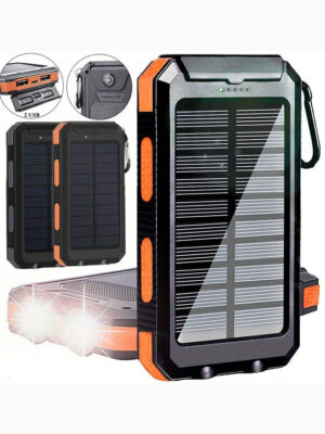 Super 30000mAh USB Portable Charger Solar Power Bank