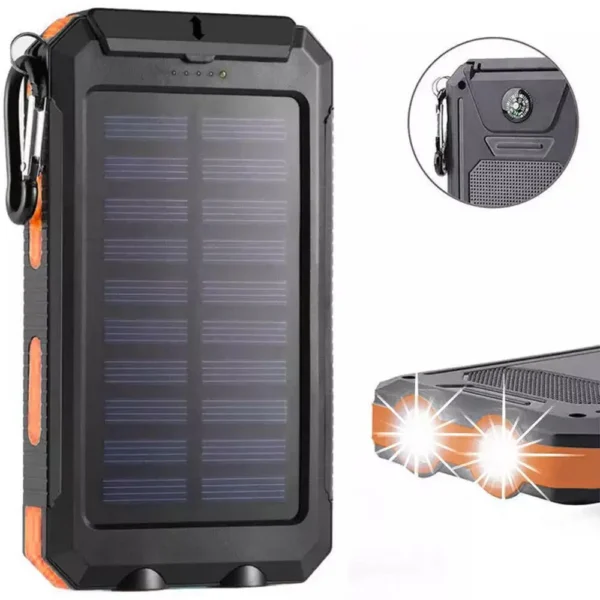 Super 30000mAh USB Portable Charger Solar Power Bank