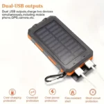 Super 30000mAh USB Portable Charger Solar Power Bank